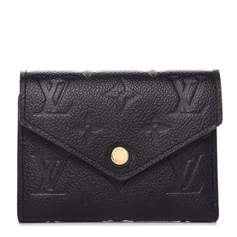lv victorine wallet black